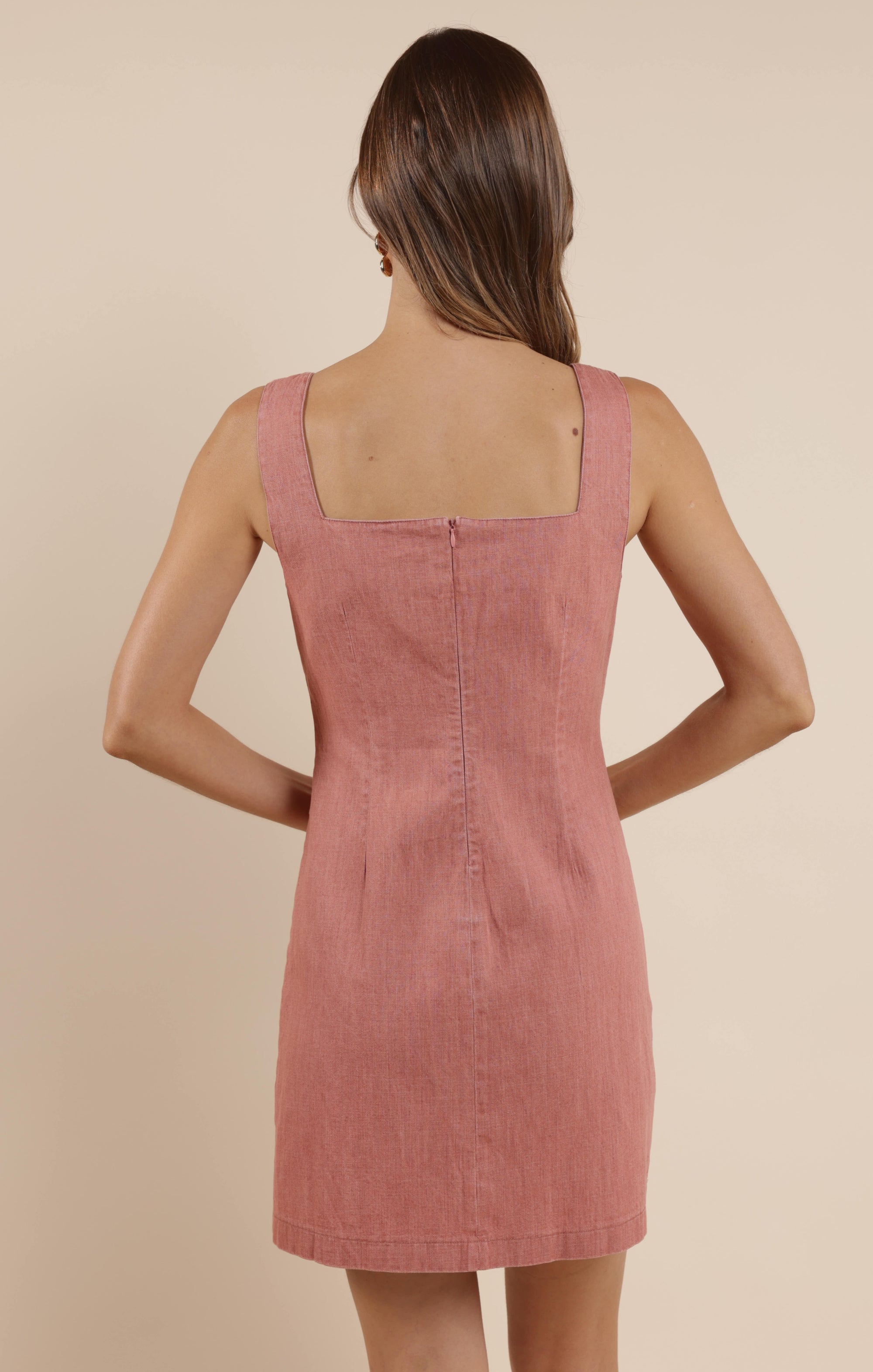Bow-Front Cotton Dress