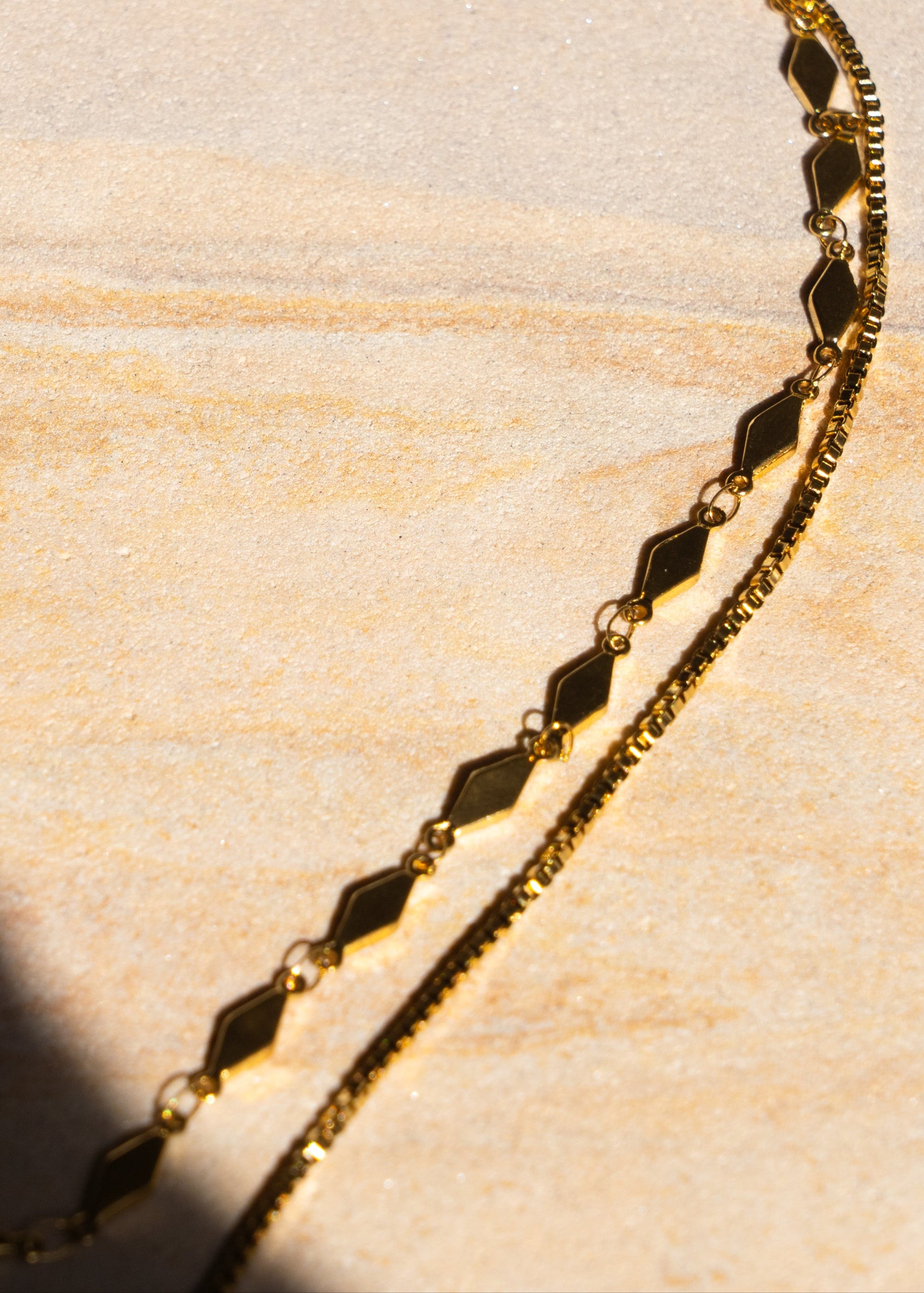 Box Chain Layered Necklace