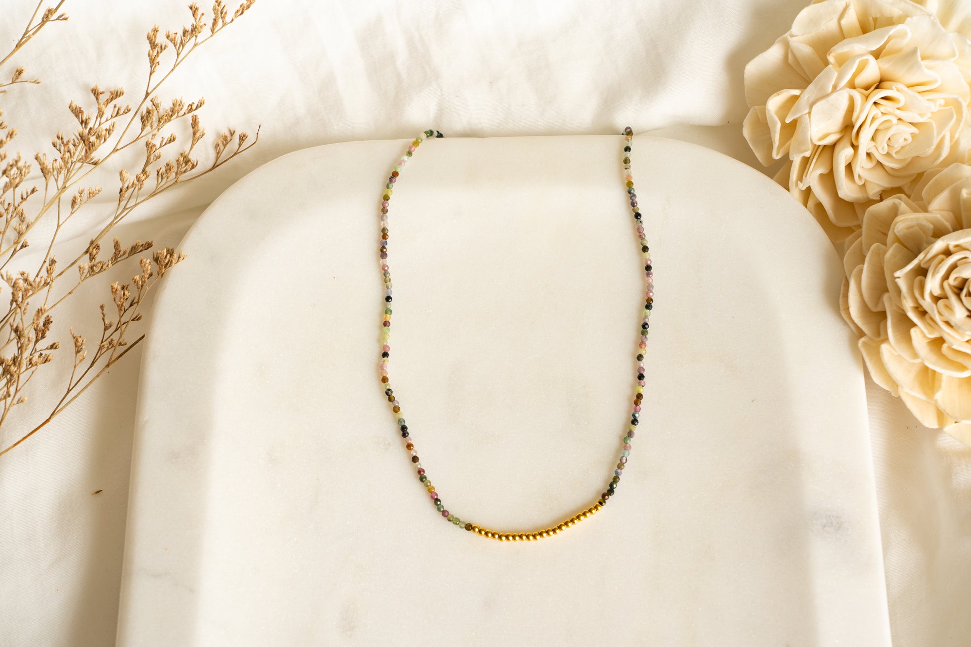 Tourmaline Beaded Necklace