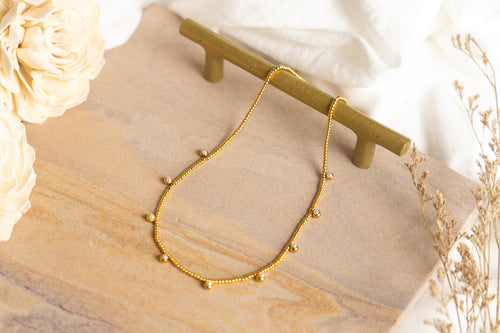Beaded Pearl Necklace