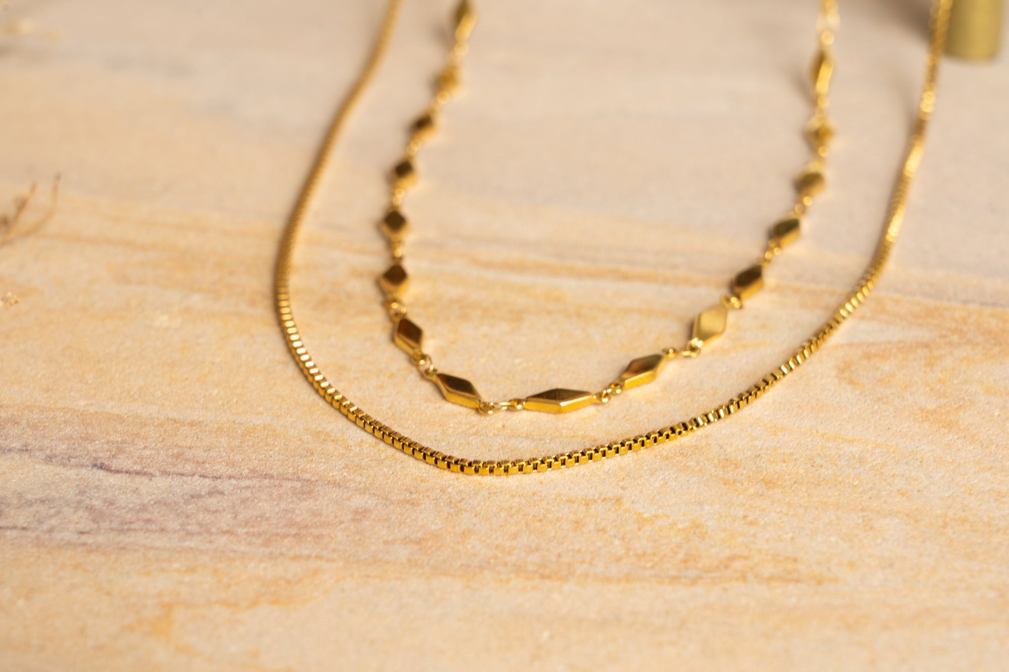 Box Chain Layered Necklace