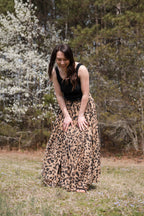 Leopard Print Maxi Skirt