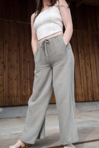 Wide Leg Gauze Bottoms