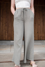 Wide Leg Gauze Bottoms