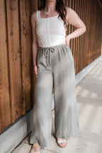 Wide Leg Gauze Bottoms