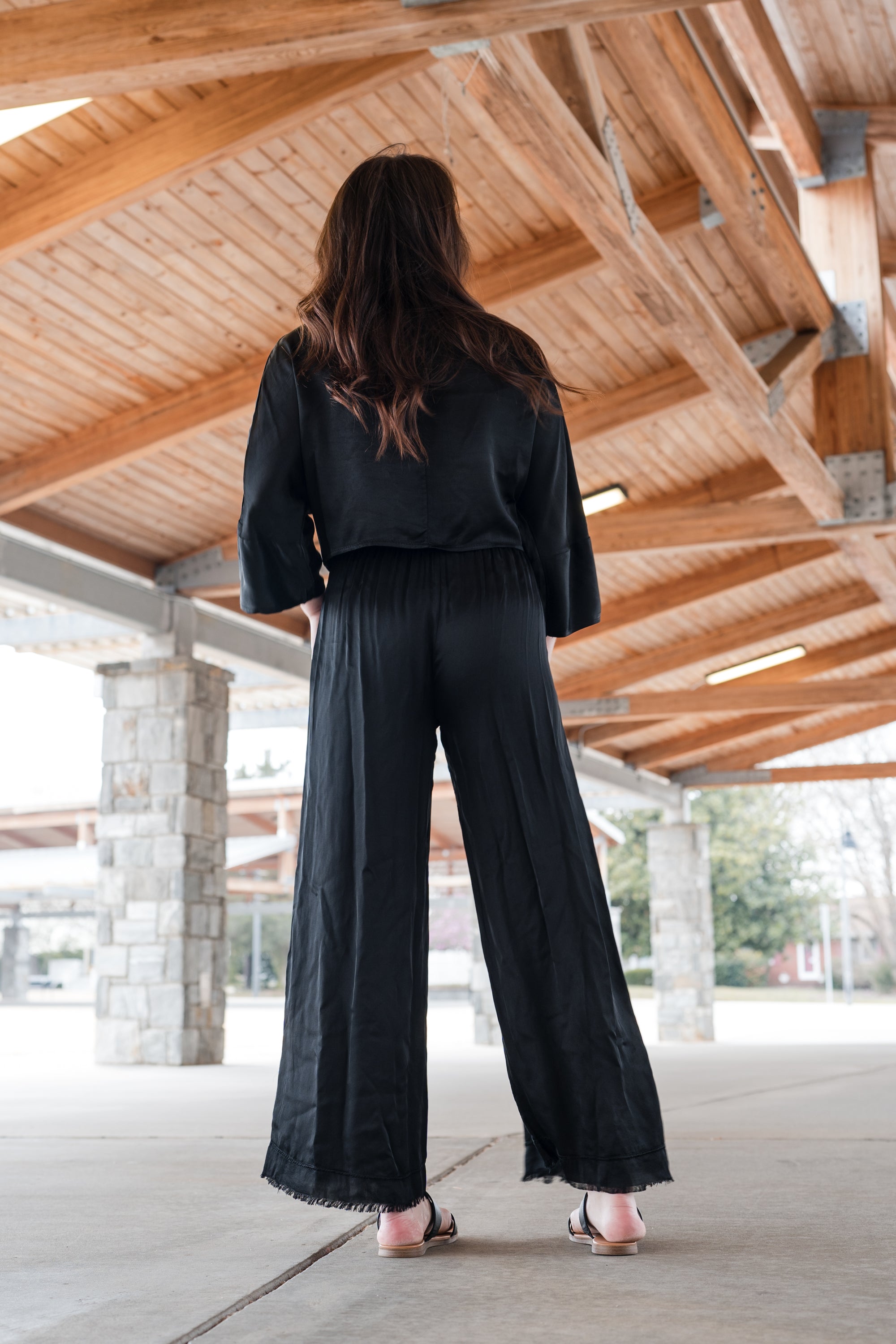 Silky Soft Bottoms With Fringe Detail