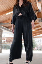 Silky Soft Bottoms With Fringe Detail