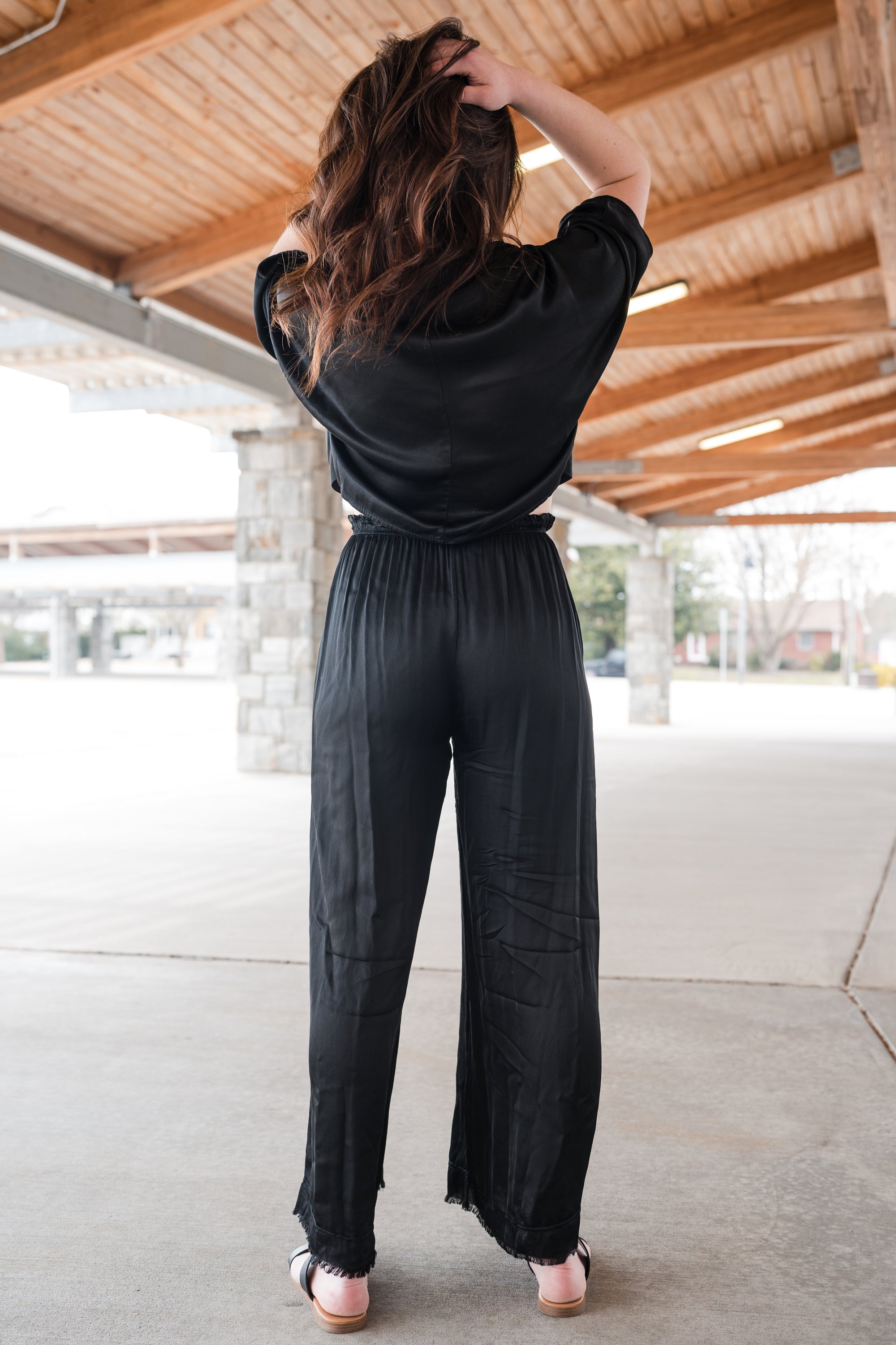 Silky Soft Bottoms With Fringe Detail