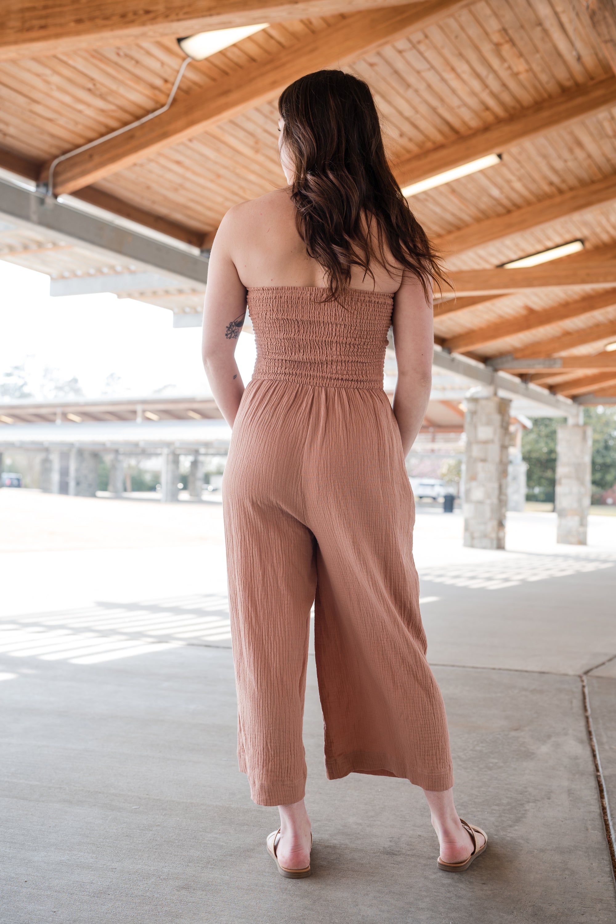 Sleeveless Tie-Front Jumpsuit