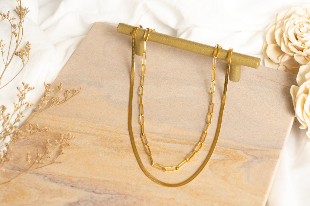 Herringbone Layered Necklace