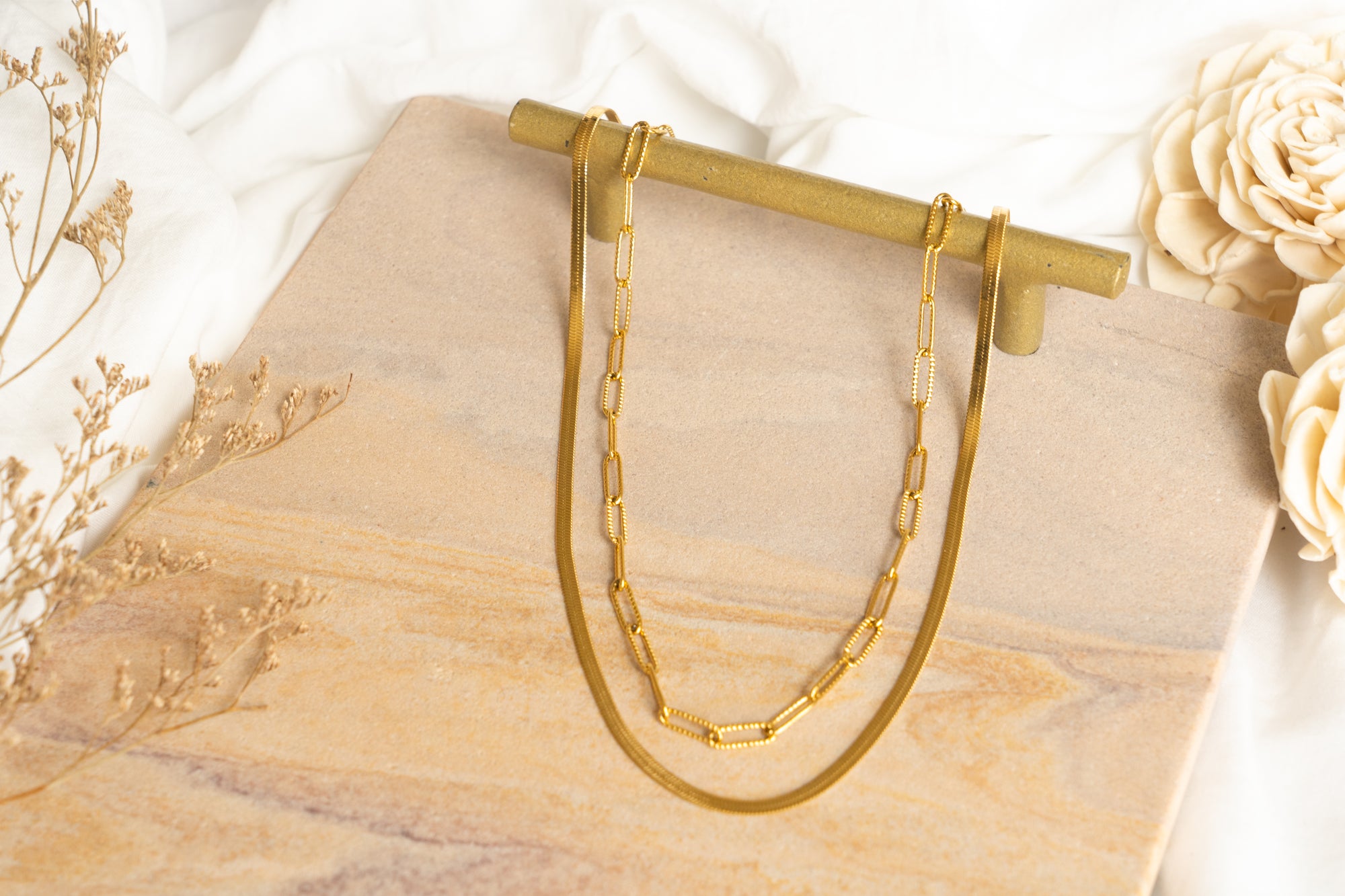 Herringbone Layered Necklace