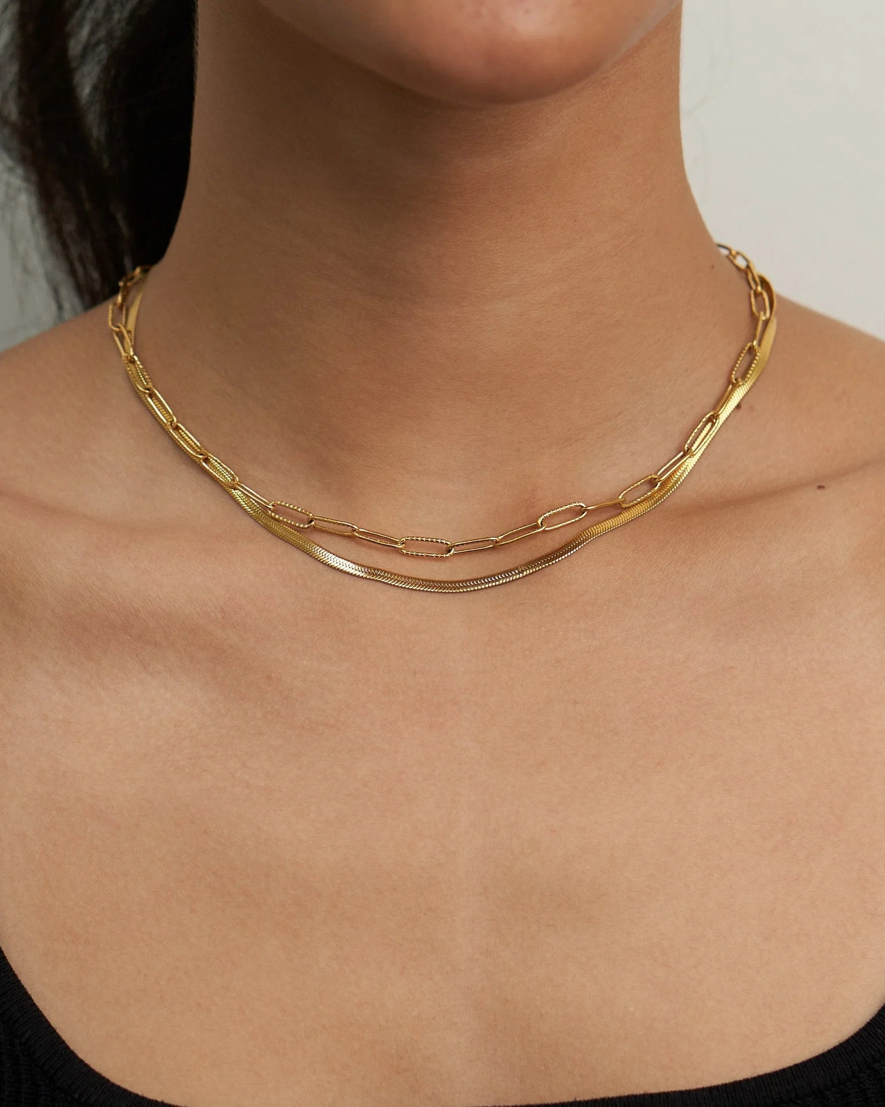 Herringbone Layered Necklace