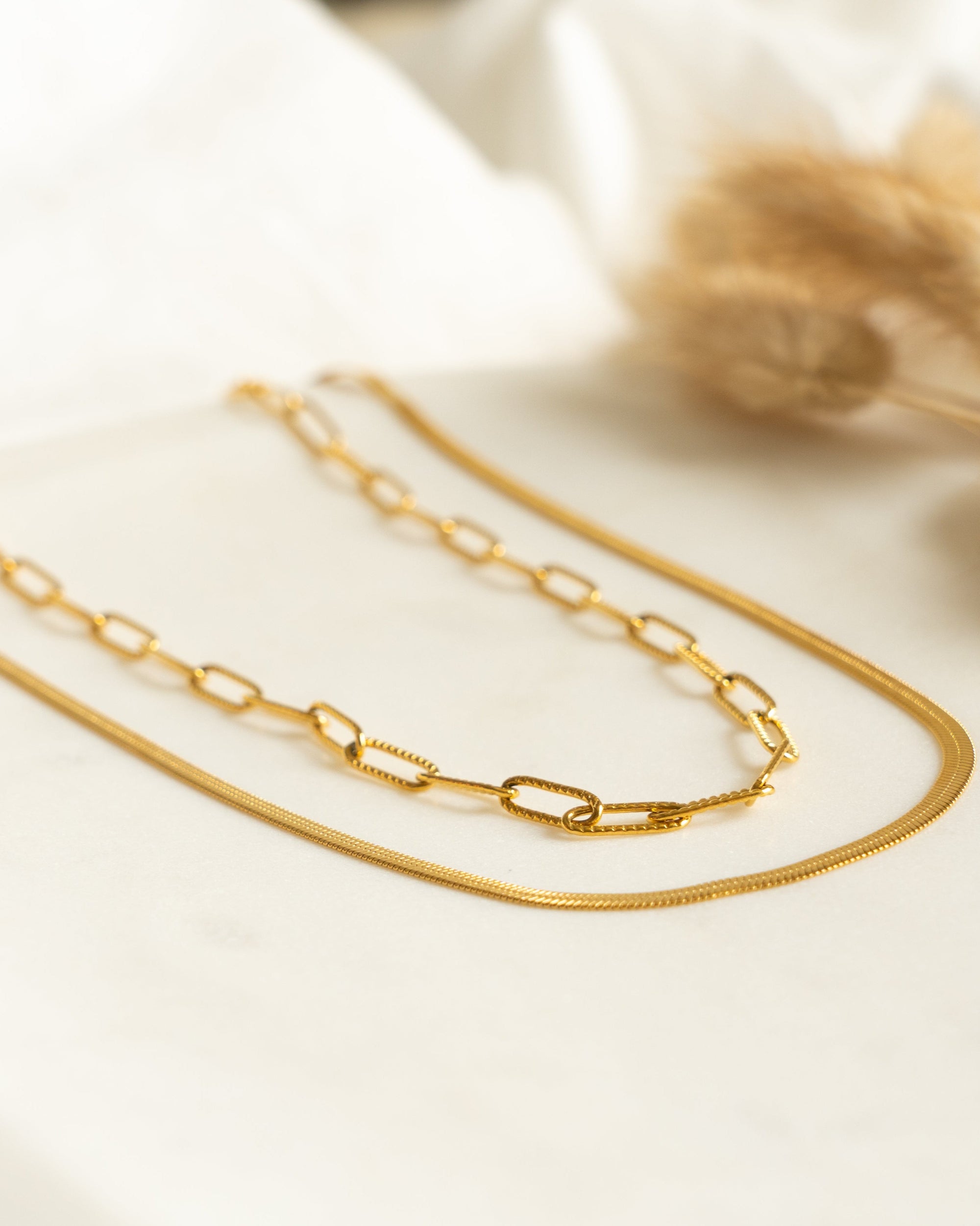 Herringbone Layered Necklace