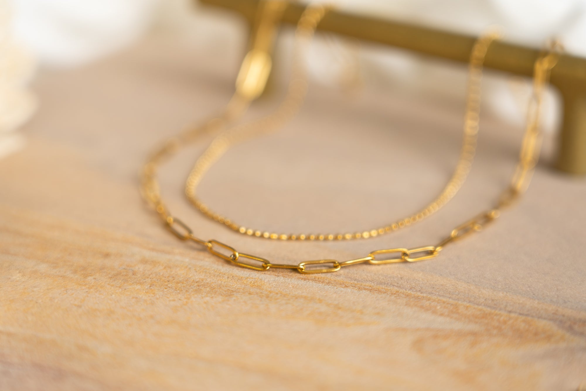 Paperclip Layered Choker