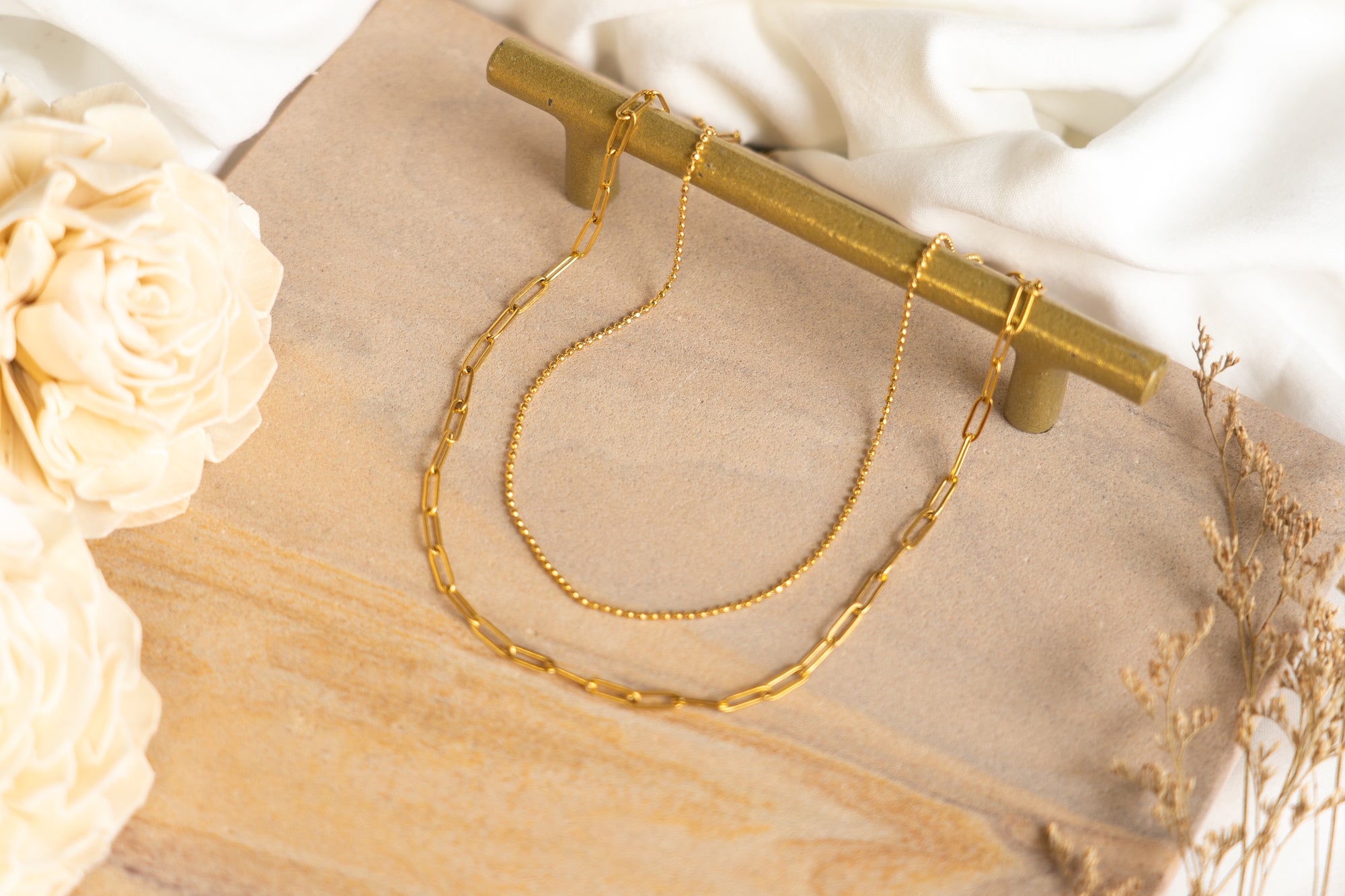 Paperclip Layered Choker