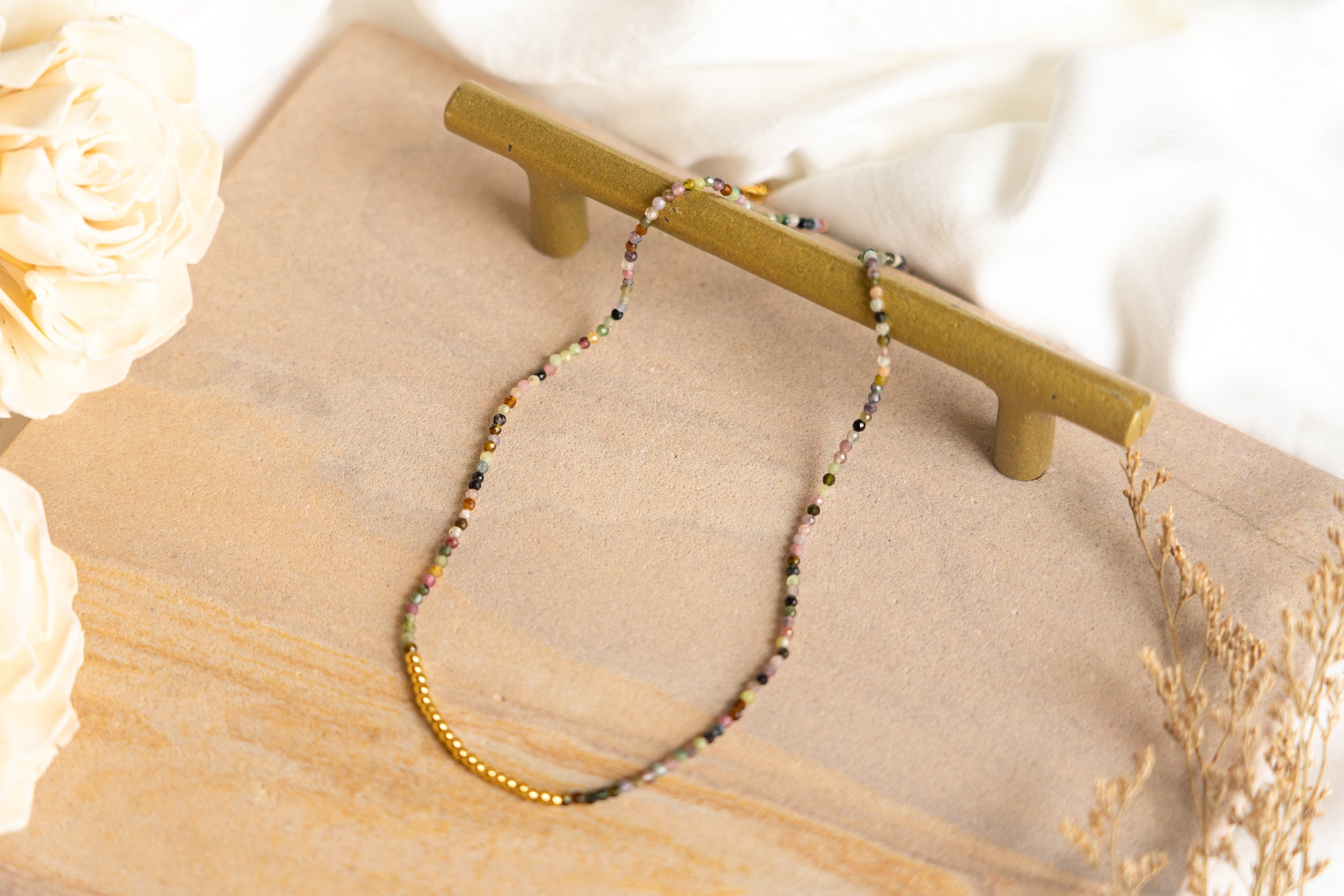Tourmaline Beaded Necklace