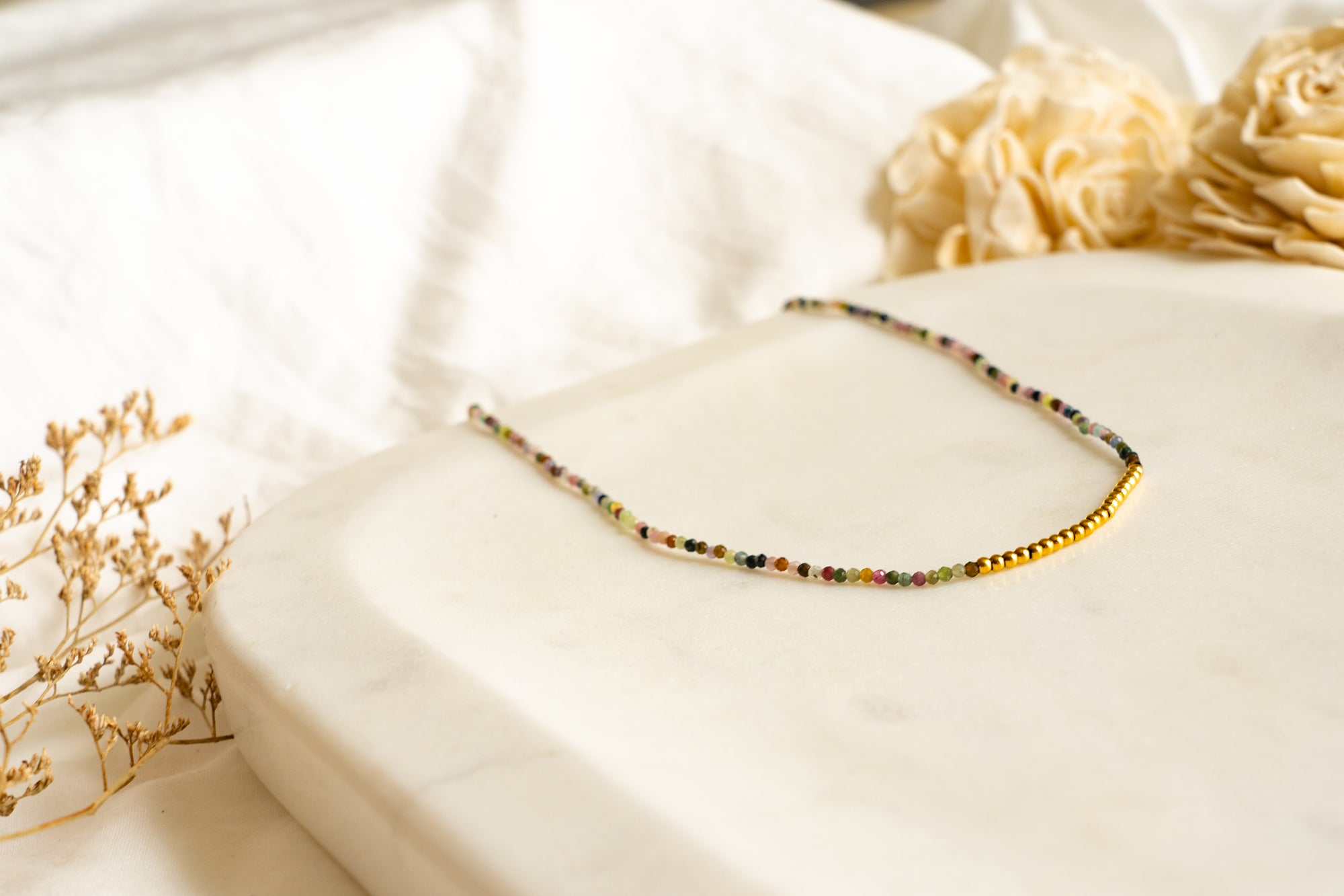 Tourmaline Beaded Necklace